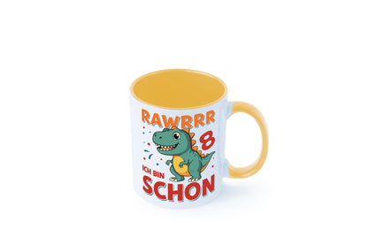 8. Geburtstag | 8 Jahre Raw ich bin schon T-Rex Geschenk Geschenkidee lustiger