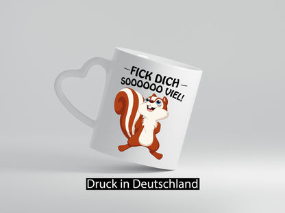 Fick dich so viel Geschenk Humor Geschenkidee lustiger Spruch Tasse
