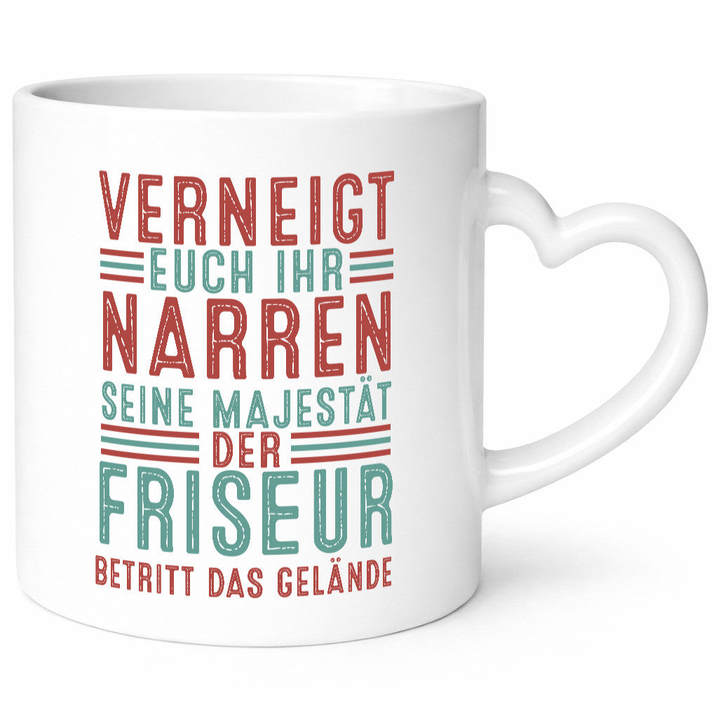 Verneigt euch: Friseur | Frisör lustiger Spruch Geschenk Humor Geschenkidee