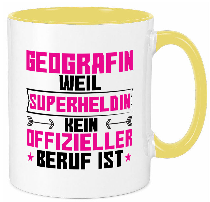 Superheldin Geografin | Geografie Geschenkidee Humor Tasse