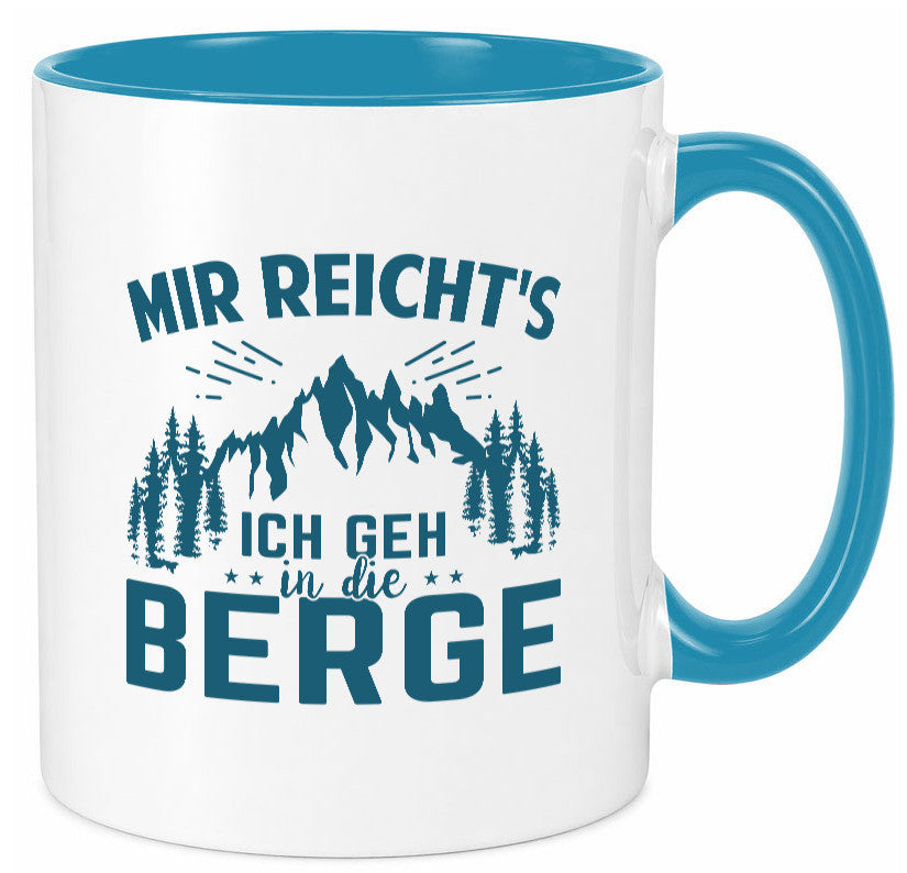 Ich geh in die Berge | Bäume lustig Humor Geschenkidee Geschenk Tasse
