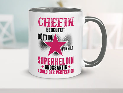 Bedeutung von Chefin | Führungskraft Vorgesetzte Geschenk Arbeit Kollegen Büro
