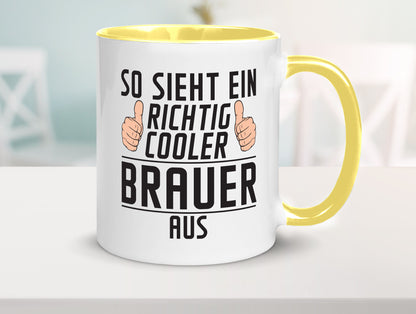 Richtig Cooler Brauer | Bier Brauerei Humor Geschenkidee Tasse