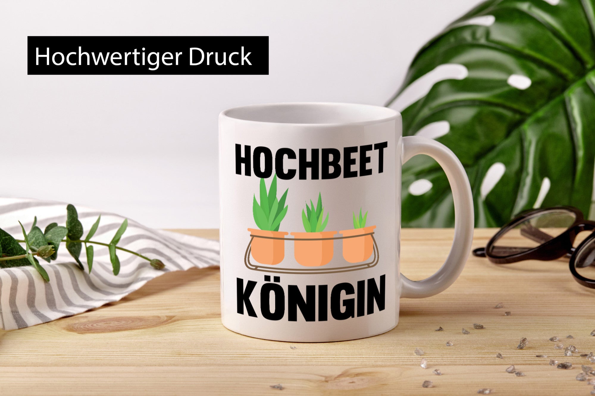Hochbeetkönigin | Gartenarbeit Gärtnern Pflanze Geschenk Arbeit Kollegen Büro