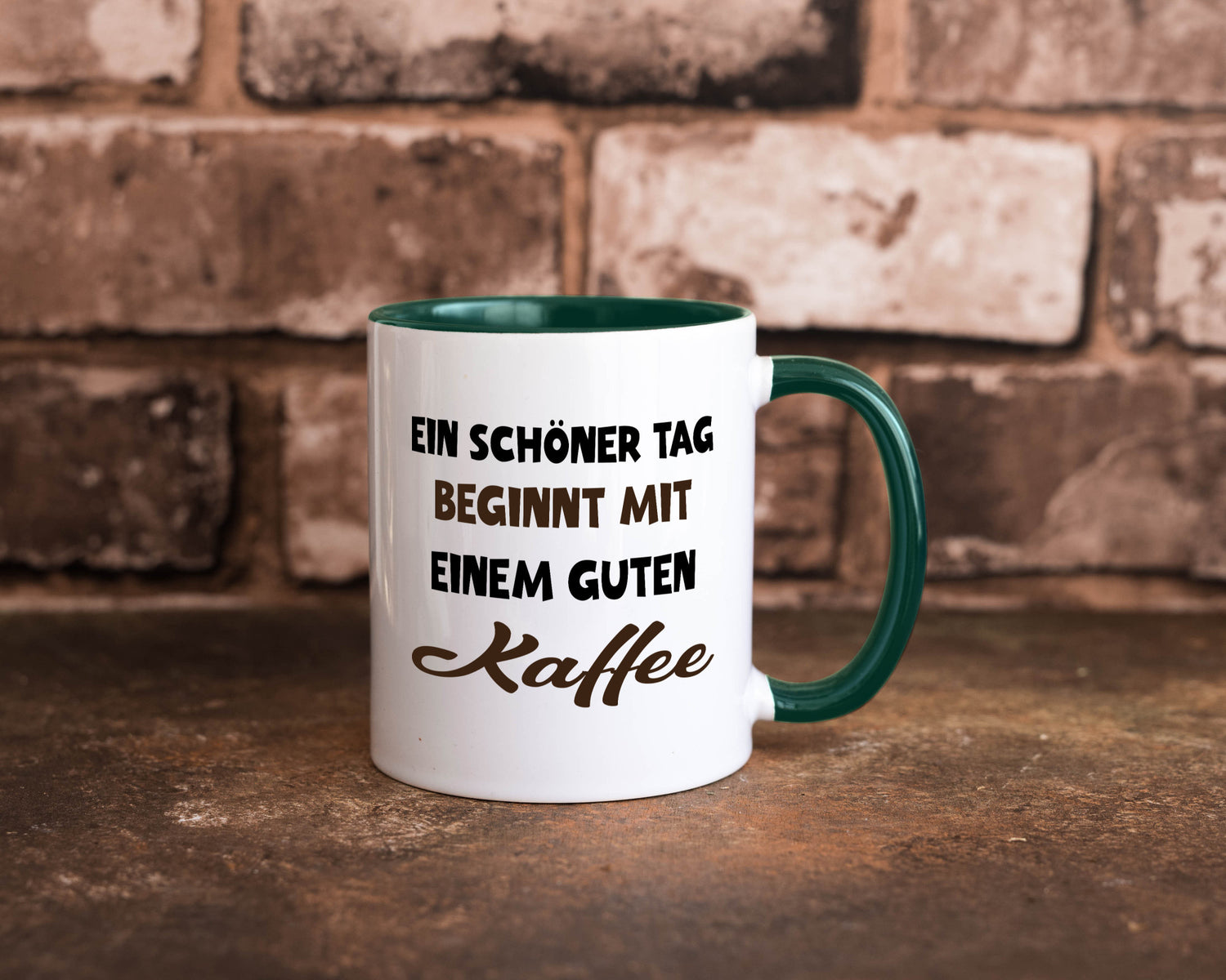 Ein Schöner Tag beginnt mit einem guten Kaffee Geschenk Humor Geschenkidee