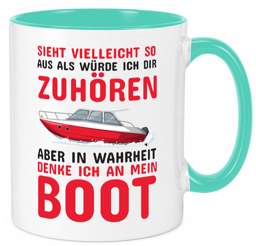 Bootbesitzer | Kapitän Tasse mein Boot lustig Humor Geschenkidee Geschenk