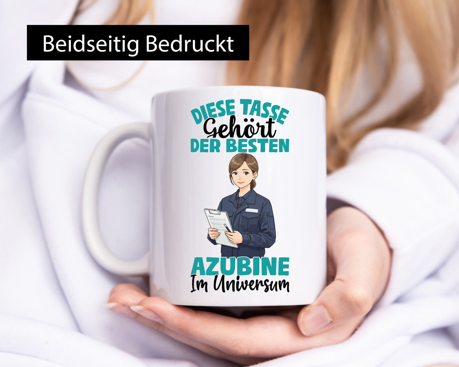 Im Universum: Azubine | Ausbildung Lehre Lehrling Geschenkidee Humor Tasse