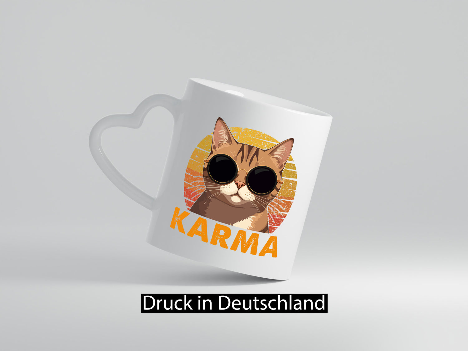 Vintage Katze | Karna Coole lustiger Spruch Geschenk Tierliebhaber Humor Tasse