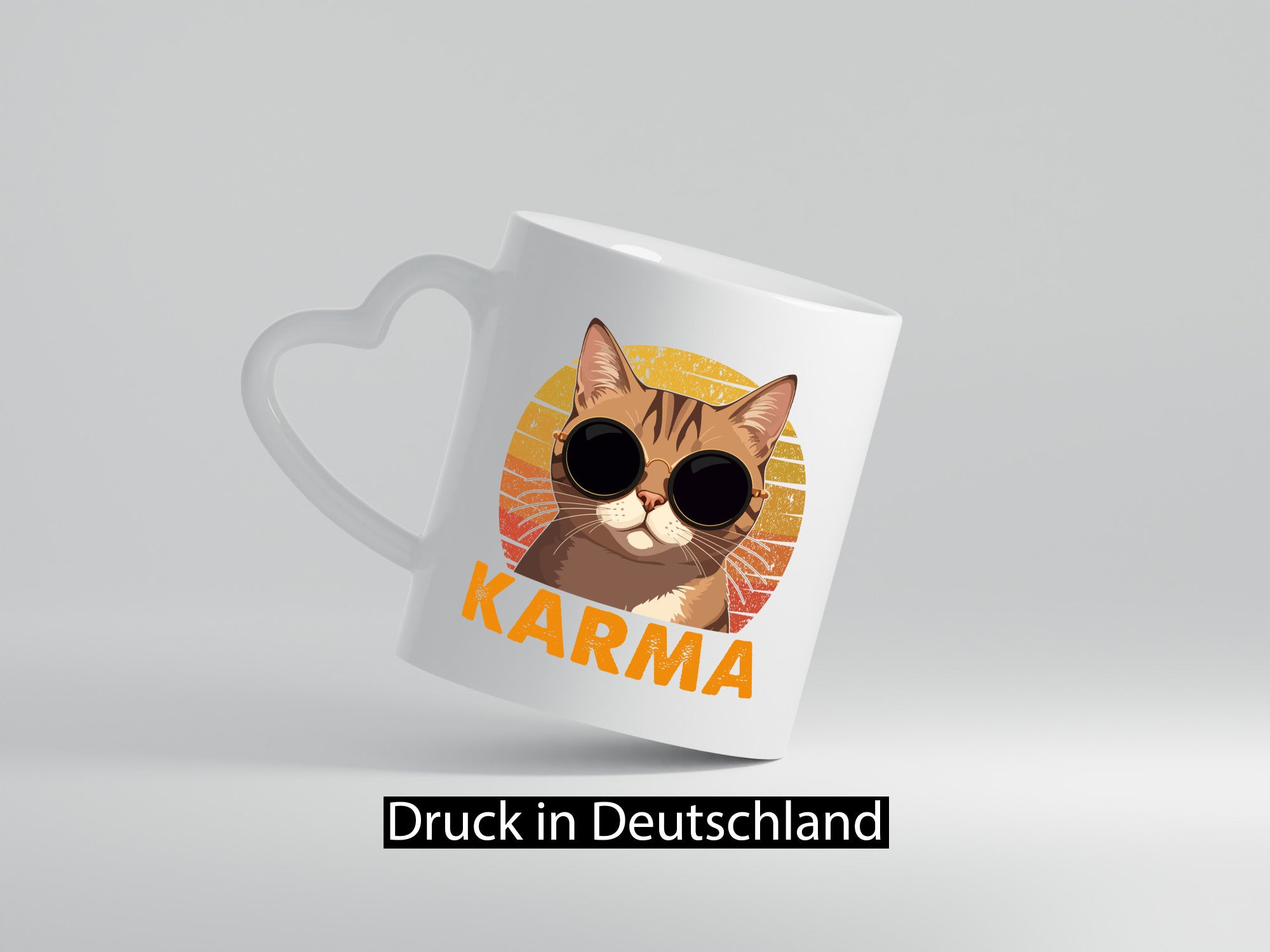 Vintage Katze | Karna Coole lustiger Spruch Geschenk Tierliebhaber Humor Tasse
