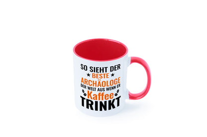 Kaffee trinkt: Archäologe | Archäologie Forscher lustig Humor Geschenkidee