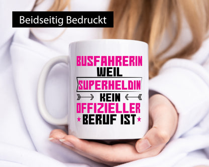 Superheldin Busfahrerin | Berufsfahrer Fahrerin Humor Arbeit Kollegen Büro