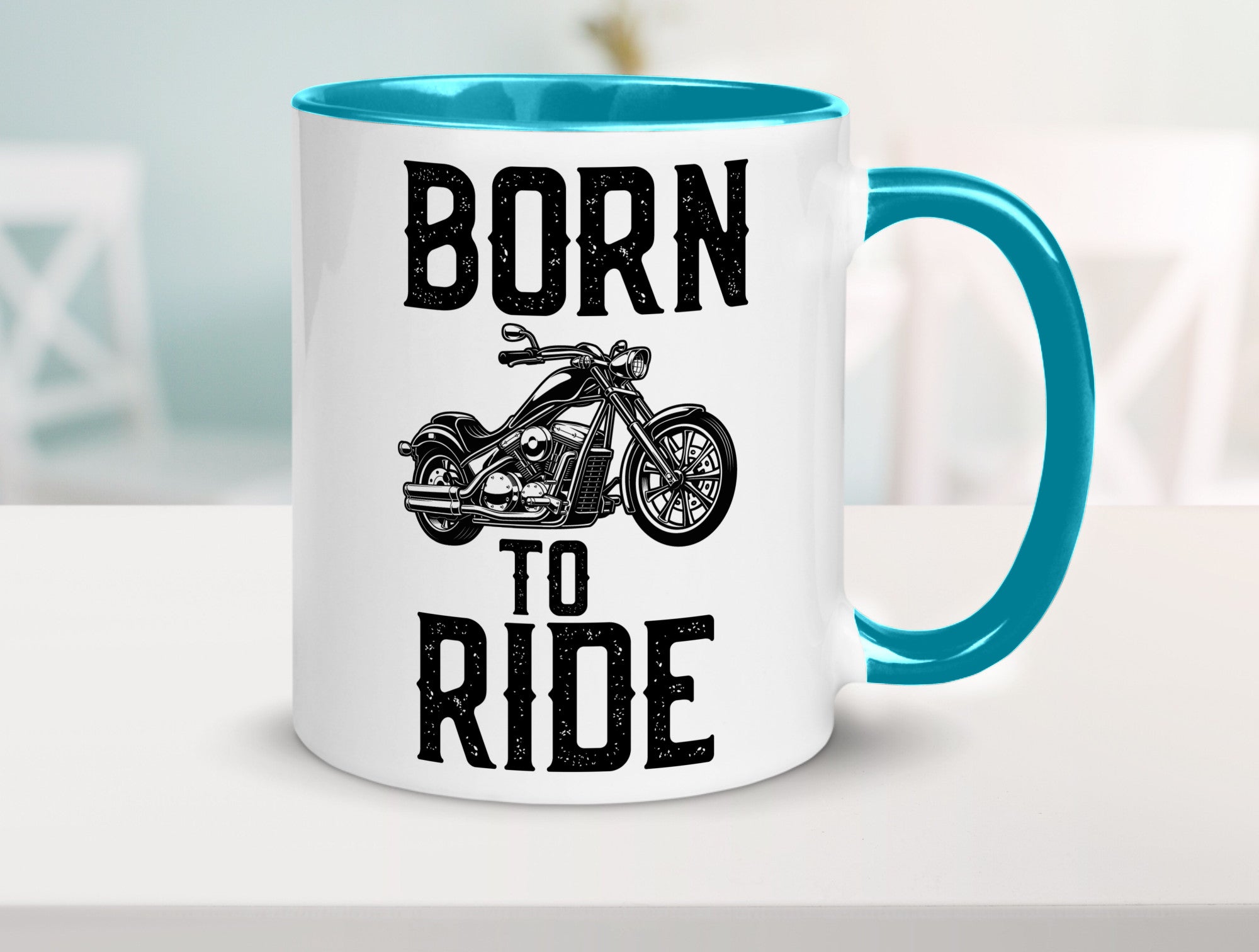 Born to ride | Biker Tasse Motorradfahrer Motorrad lustiger Spruch Geschenk