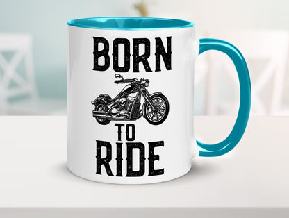 Born to ride | Biker Tasse Motorradfahrer Motorrad lustiger Spruch Geschenk