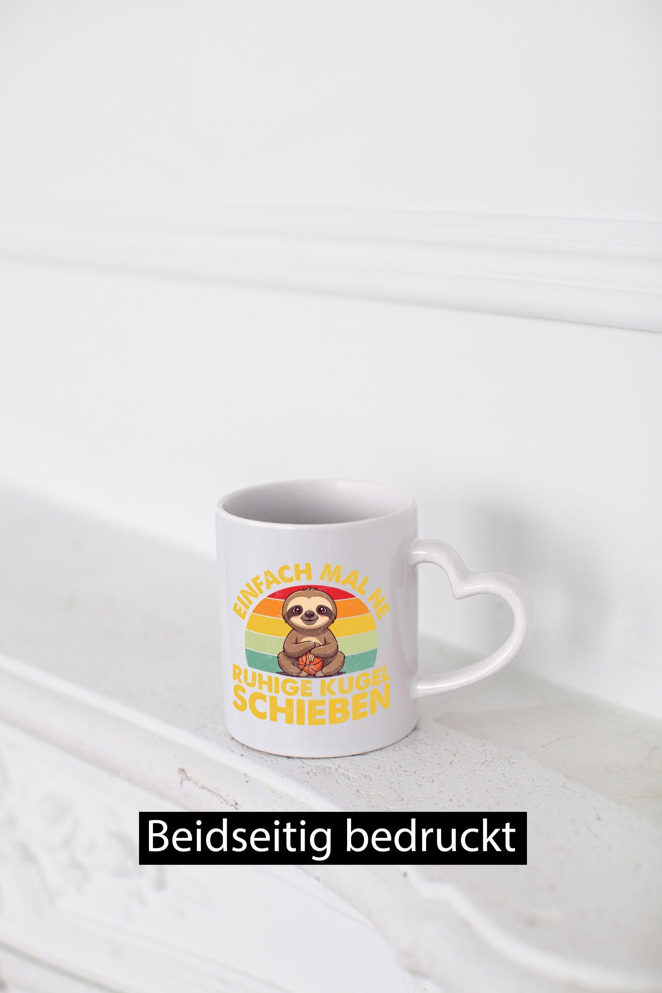 Einfach mal ne ruhige kugel schieben | Crossboule Faultier v2 Geschenk