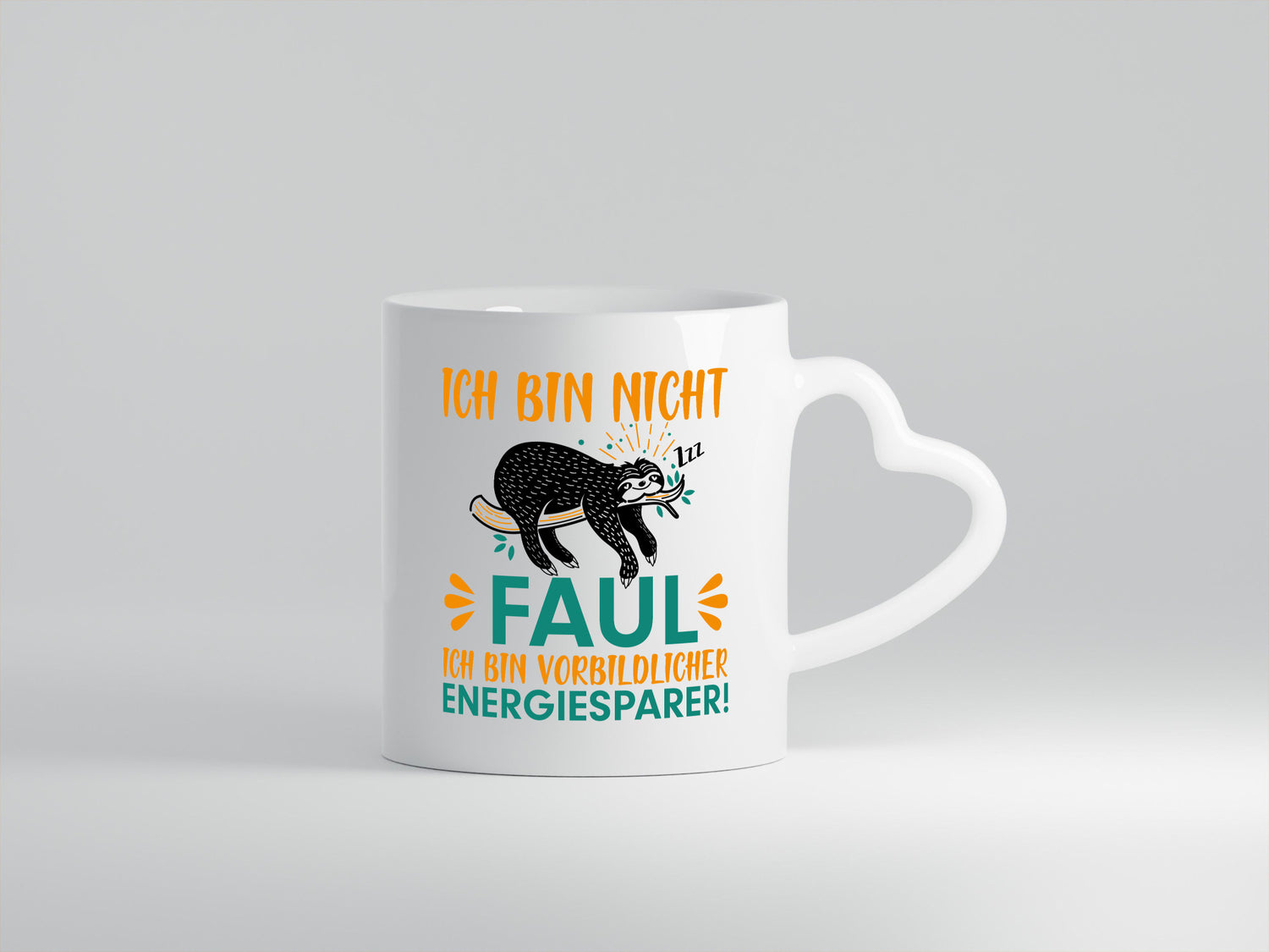 Fauler Energiesparer | Faultier Tasse Faulpelz Humor lustiger Spruch Geschenk