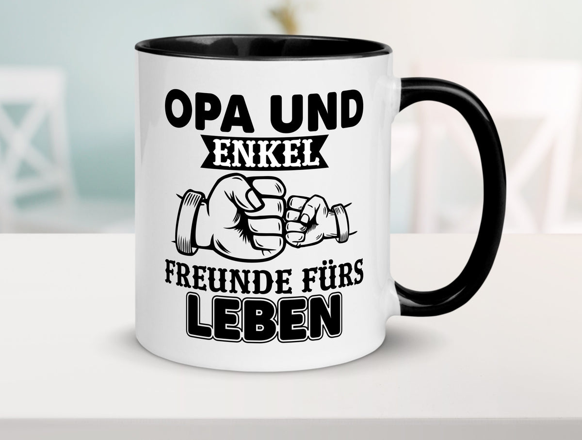 Opa und Enkel Freunde fürs Leben | Großvater Geschenkidee Familie Humor Tasse