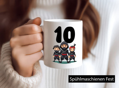 10. Geburtstag | 10 Jahre Ninja Humor Geschenkidee Tasse