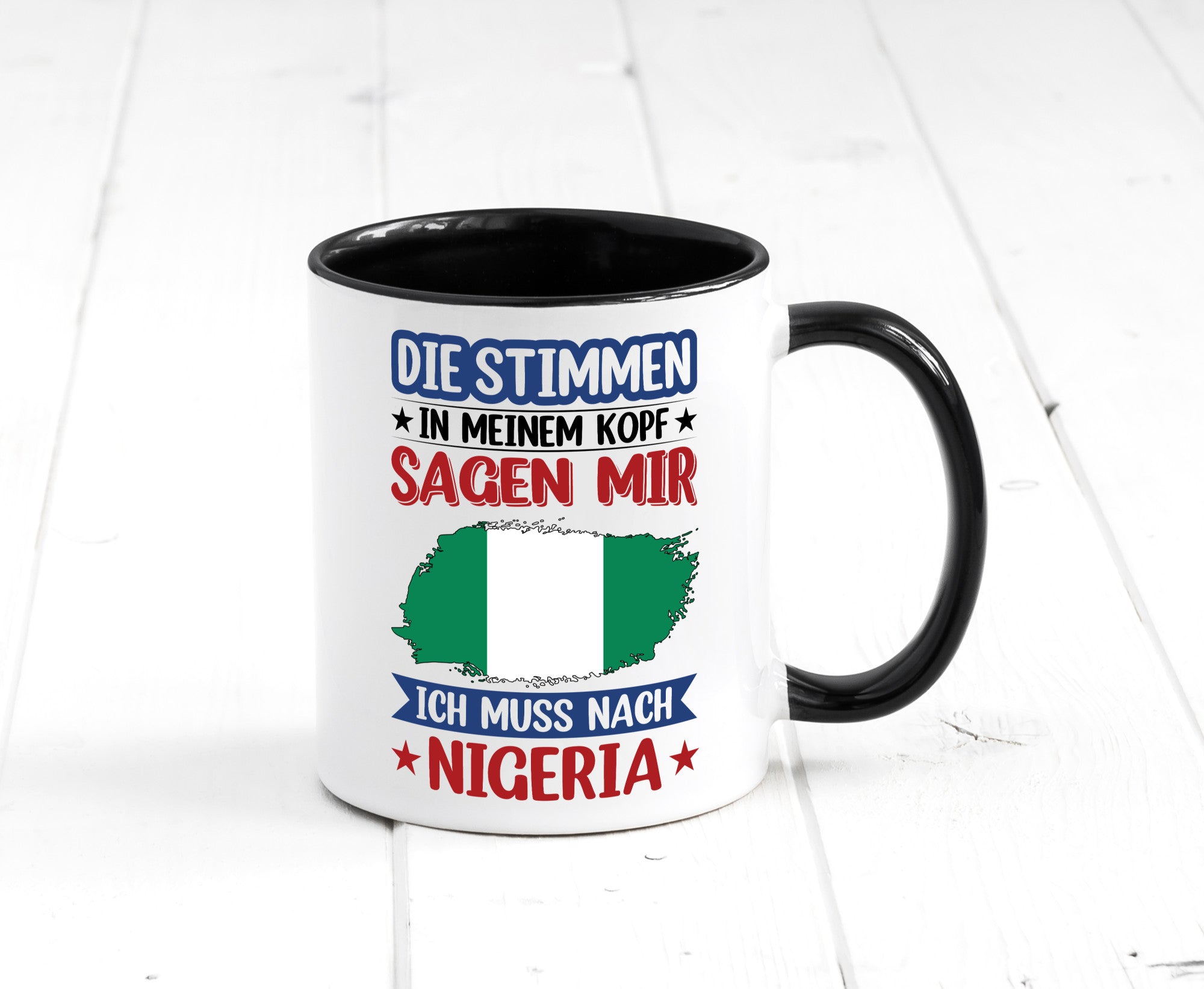 Nigeria | Urlaub Stimmen in meinem Kopf Traumland Geschenk Humor Geschenkidee