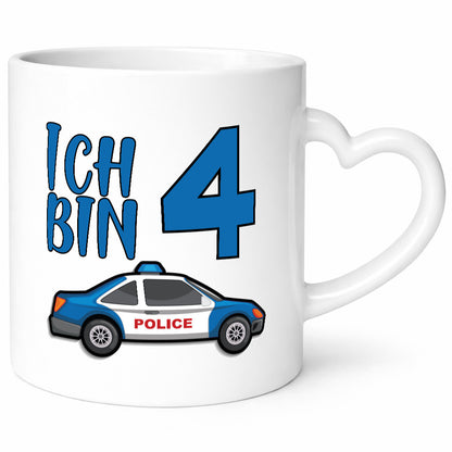 Ich bin 4 Jahre alt | Polizeiliebhaber Geburtstags Kind Geschenkidee Geburtstag