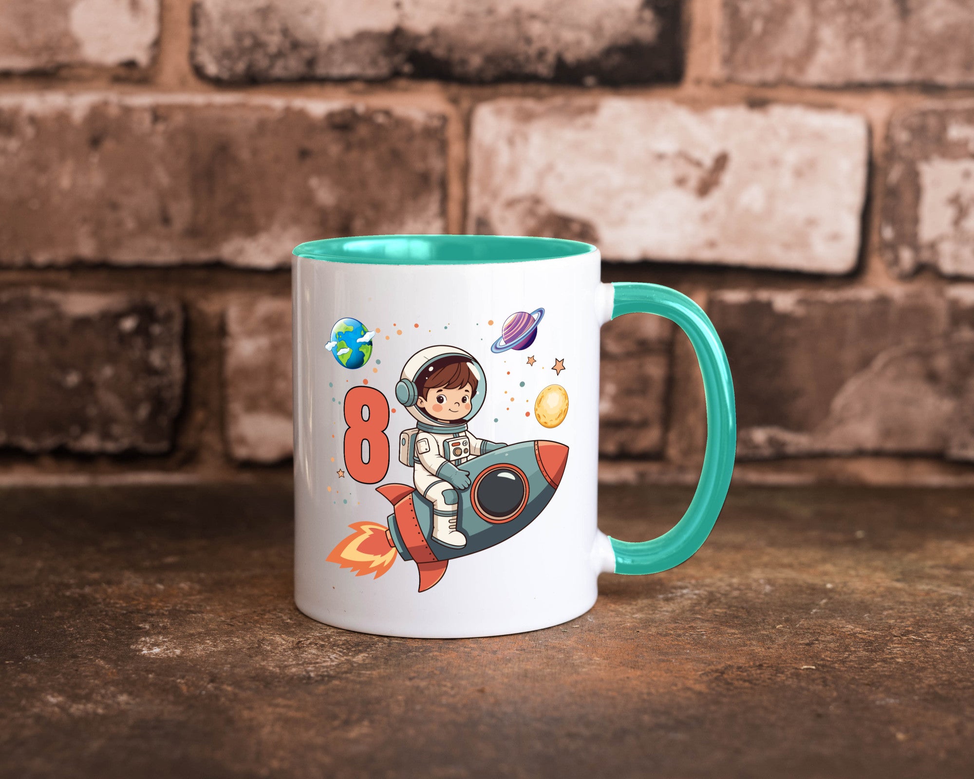 8. Geburtstag | 8 Jahre Astronaut Weltraum Humor Geschenkidee Tasse